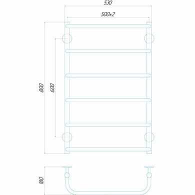 Стандарт П6 500x800 В нижнє підключення